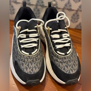 Michael Kors Black and Gray Patterned Sneakers
